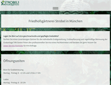 Tablet Screenshot of friedhofsgaertnerei-strobel.de